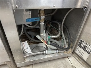 千葉県柏市 ゆで麺機配線工事1