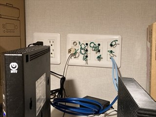 千葉県流山市 家庭用LAN設置工事1