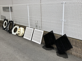 茨城県守谷市 天井カセット形業務用エアコン洗浄工事4