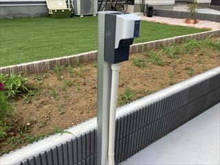 茨城県つくばみらい市　家庭用EVコンセント（電気自動車充電コンセント）設置工事1