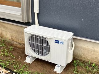 茨城県つくば市　家庭用エアコン・専用コンセント設置工事2