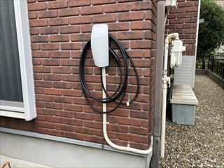 茨城県龍ケ崎市　家庭用テスラウォールコネクター設置工事