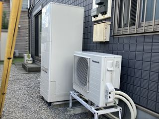 茨城県常総市　家庭用エコキュート交換工事