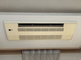 茨城県守谷市　家庭用天カセエアコン（天井カセット型エアコン）交換工事
