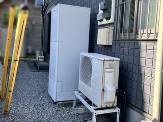 茨城県常総市　家庭用エコキュート交換工事