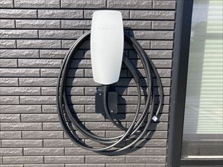 茨城県取手市　家庭用EVコンセントからテスラウォールコネクター交換工事
