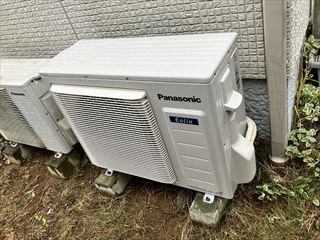 茨城県土浦市 家庭用エアコン交換(隠蔽配管)工事