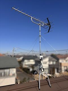茨城県守谷市　家庭用地デジアンテナ設置工事