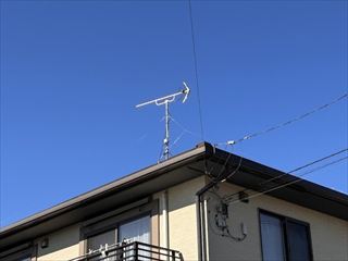 茨城県守谷市　家庭用地デジアンテナ設置工事