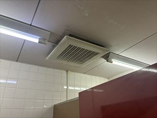 千葉県柏市　オフィス用天井埋込ダクト用換気扇工事