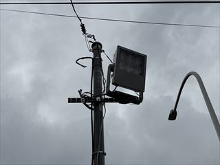 茨城県守谷市　夜間訓練用照明灯設置工事