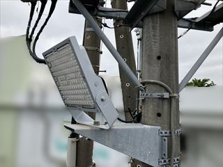茨城県つくば市 オフィス用駐車場照明、室内照明LED化工事