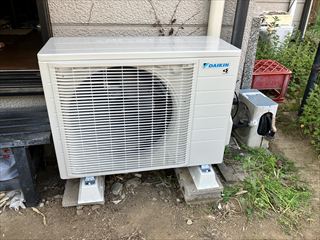 茨城県常総市　家庭用エアコン交換工事