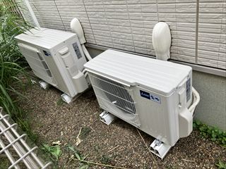 茨城県守谷市　家庭用エアコン交換工事