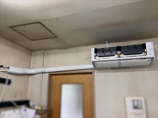 茨城県守谷市　オフィス用エアコン設置工事