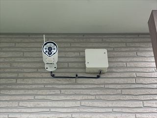茨城県つくばみらい市　家庭用防犯カメラ設置工事