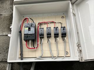 茨城県守谷市　施設用コンセント専用回路増設工事