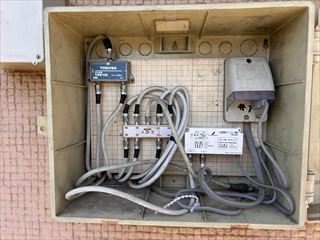 茨城県常総市　家庭用火災報知・アンテナ工事