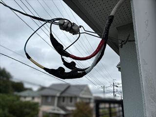 千葉県柏市　家庭用引き込み線補修対応