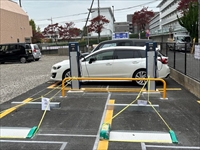 東京都内　駐車場内　電気自動車充電設備設置工事（ELSEEV Mode3　DNE3000K　2台）3