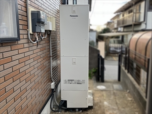 茨城県つくば市　電気温水器からエコキュートへの交換工事1