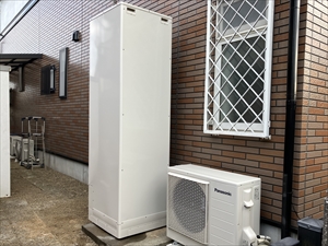茨城県つくば市　電気温水器からエコキュートへの交換工事2