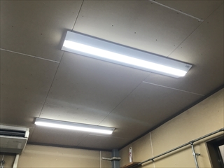 千葉県野田市　工場照明LED化＋有圧扇交換工事10