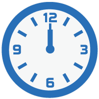 12時の時計